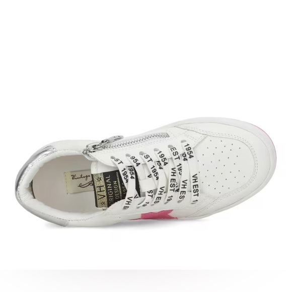 NEW Vintage Havana Girls 5.5 Women’s 6.5-7 Pink White And Silver Kally Sneakers - Picture 6 of 10